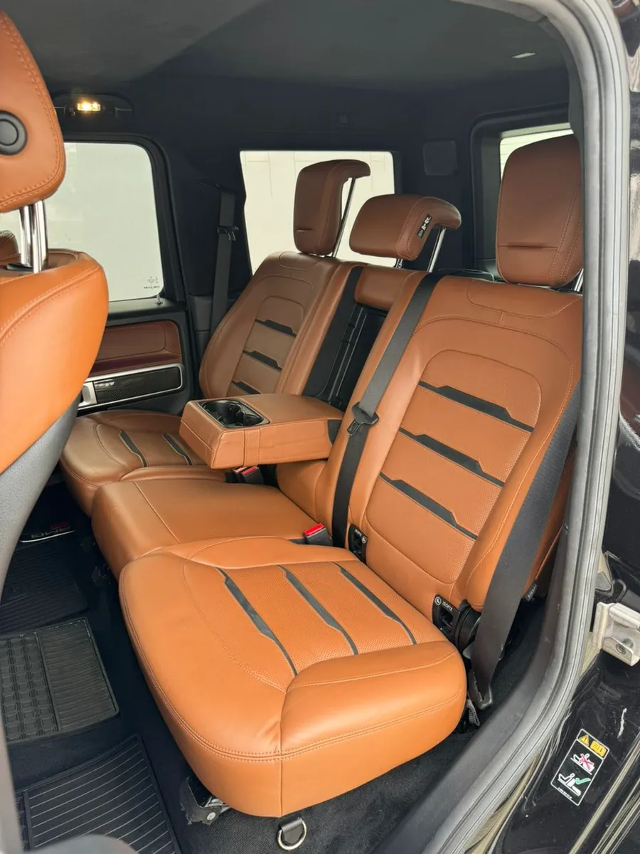 Mercedes-AMG G63 cognac leather rear seats